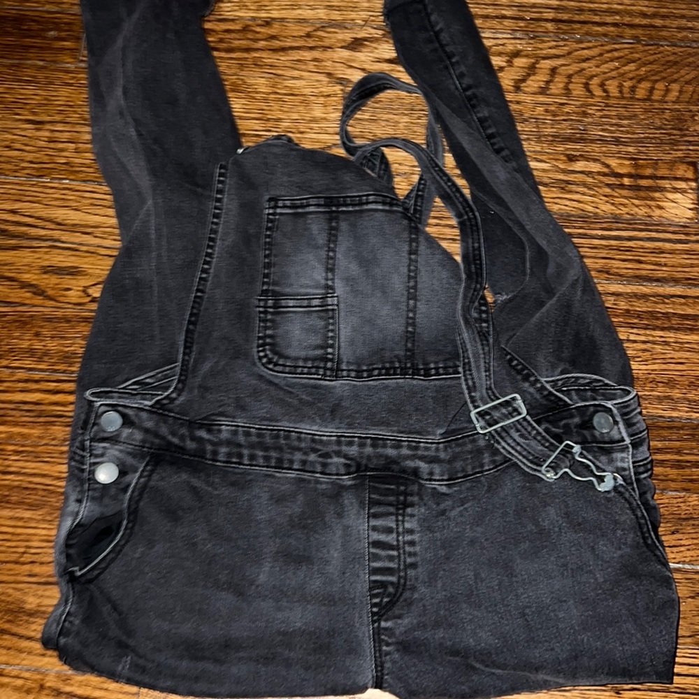 Missimo Black Denim Overalls size Medium